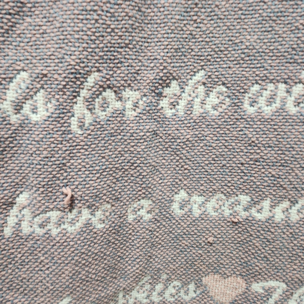 Charming "Tribute To Mother" Throw Blanket - Picture 3 of 4